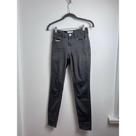 Frame Denim Skinny Jeans Women's Size 26 St Germain Gray Denim - Picture 10 of 12